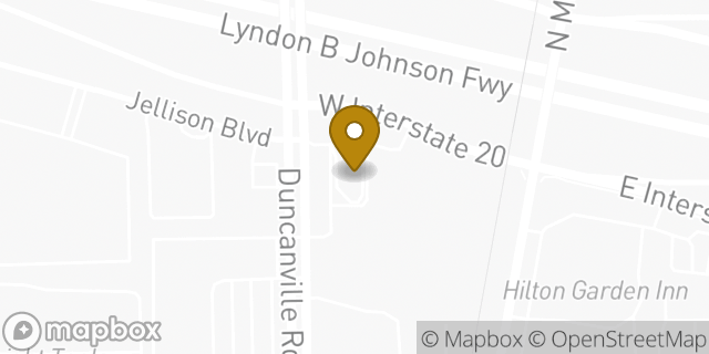 Map showing the location of McDonald's in Duncanville, TX 75116