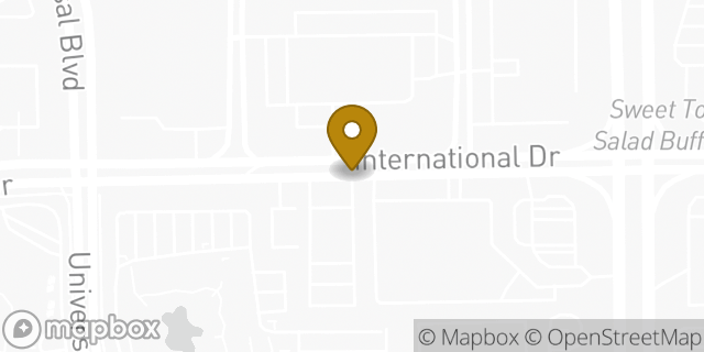 Map showing the location of Travelodge by Wyndham Orlando / Heart of International Drive in Orlando, FL 32819