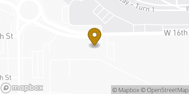 Map showing the location of ATM Speedway in Indianapolis, IN 46222