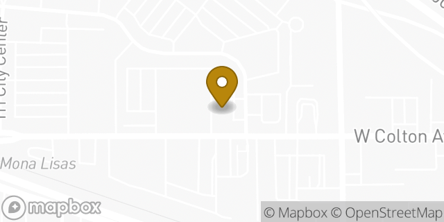 Map showing the location of Enterprise Exotic & Luxury Car Rental in Redlands, CA 92374
