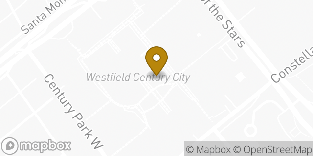 Map showing the location of Levi's Store in Los Angeles, CA 90067