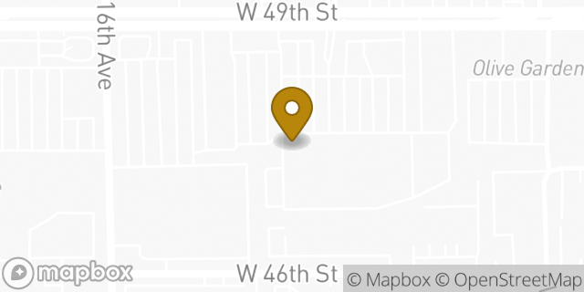 Map showing the location of Aldi in Hialeah, FL 33012