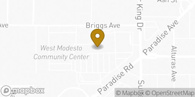 Map showing the location of Amazon Locker - Deonisio in Modesto, CA 95351
