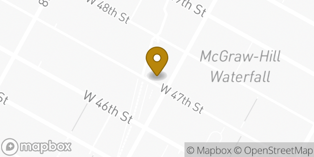 Map showing the location of Olive Garden in New York, NY 10036