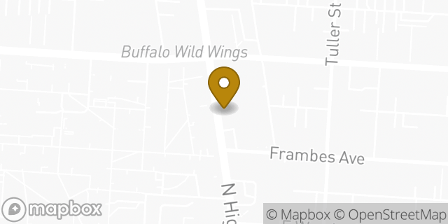 Map showing the location of Chase Bank in Columbus, OH 43201
