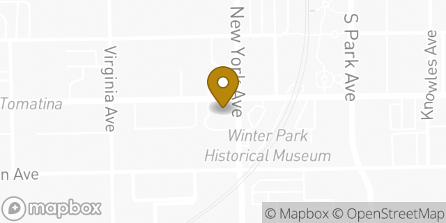 Map showing the location of Chase Bank in Winter Park, FL 32789