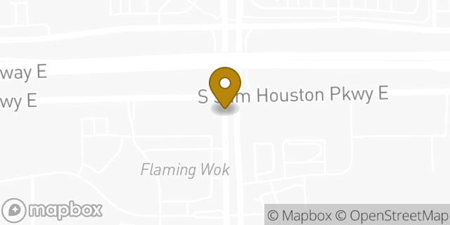 Map showing the location of McDonald's in Houston, TX 77075