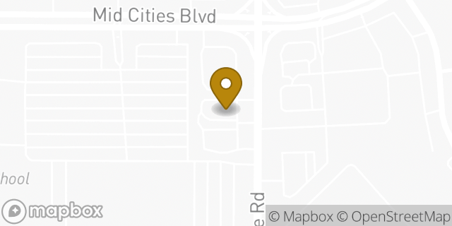 Map showing the location of Precinct & Mid Cities in North Richland Hills, TX 76180