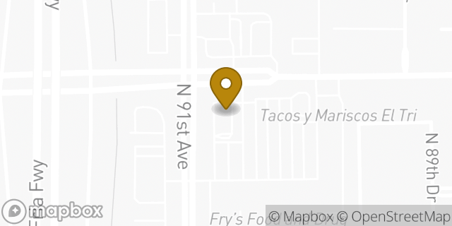 Map showing the location of McDonald's in Peoria, AZ 85345