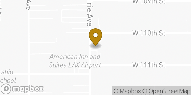 Map showing the location of Subway in Inglewood, CA 90303