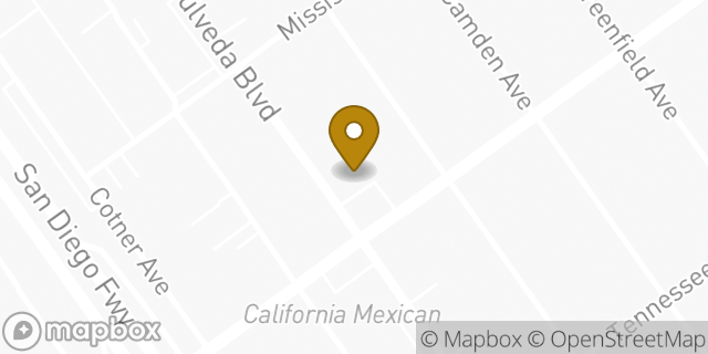 Map showing the location of 7-Eleven in Los Angeles, CA 90064