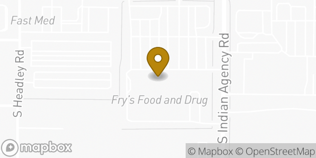 Map showing the location of ATM Fry's in Tucson, AZ 85746