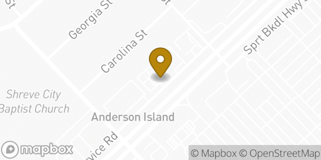 Map showing the location of Enterprise Rent-A-Car in Shreveport, LA 71105
