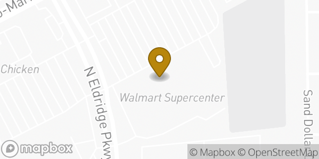 Map showing the location of McDonald's in Houston, TX 77065