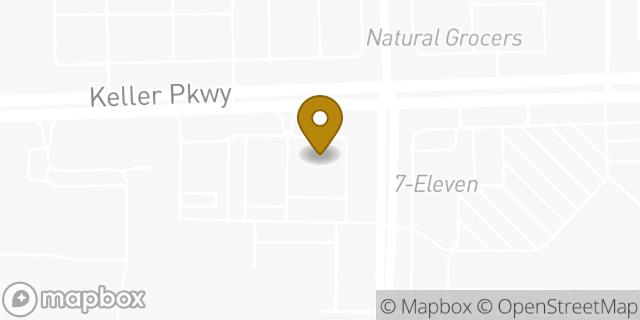 Map showing the location of Walgreens in Keller, TX 76248