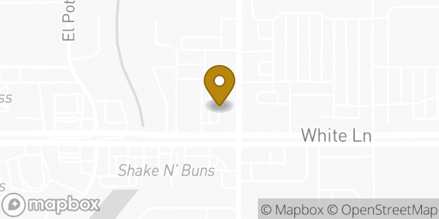 Map showing the location of Starbucks in Bakersfield, CA 93304