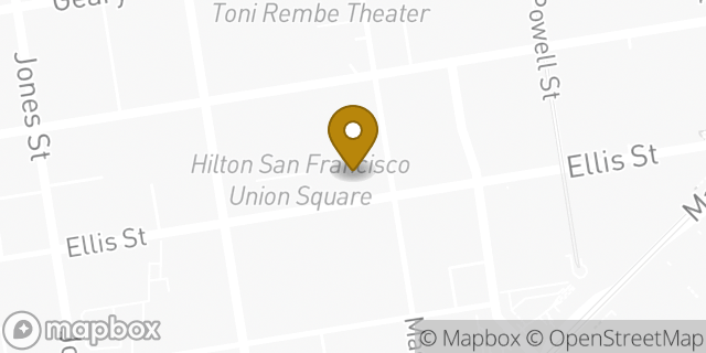 Map showing the location of Budget in San Francisco, CA 94102