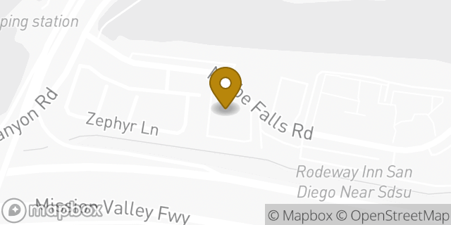 Map showing the location of Days Inn in San Diego, CA 92120