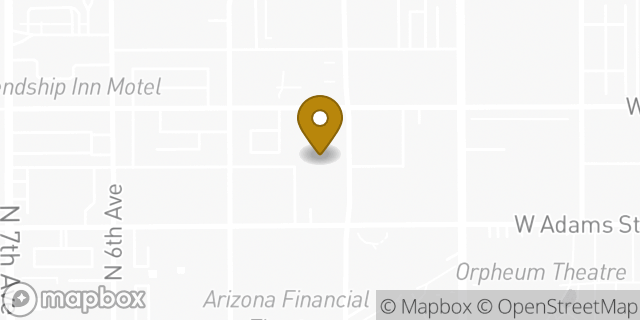 Map showing the location of Bright Horizons in Phoenix, AZ 85003