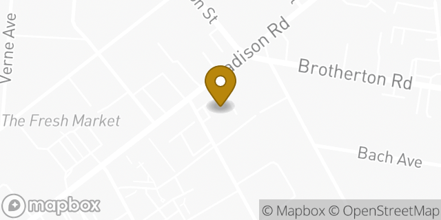Map showing the location of ATM PNC AT UDF in Cincinnati, OH 45209