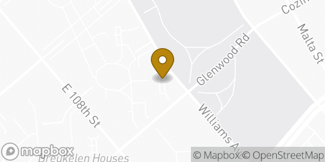 Map showing the location of Amazon Locker - Buffer in Brooklyn, NY 11207