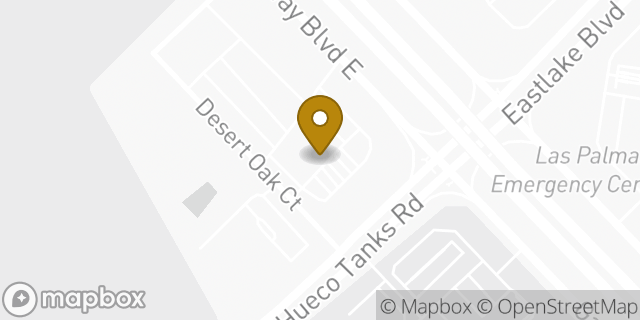 Map showing the location of QuikTrip Store #7909 10300 Gateway Blvd E in El Paso, TX 79924