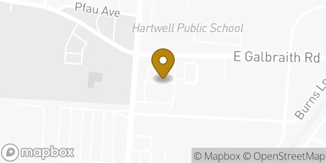 Map showing the location of ATM PNC AT UDF in Cincinnati, OH 45216