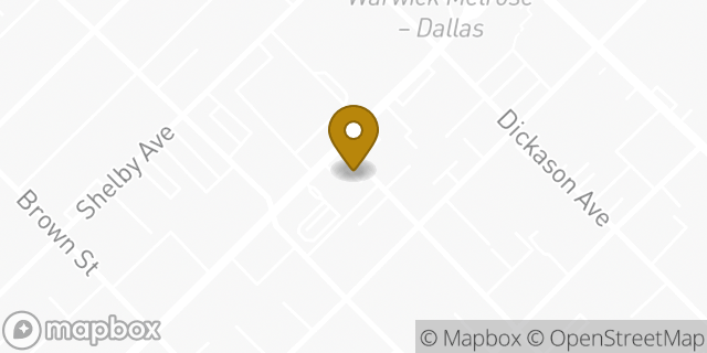 Map showing the location of Enterprise Rent-A-Car in Dallas, TX 75219