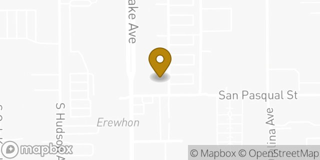 Map showing the location of Amazon Locker - Snakes in Pasadena, CA 91101