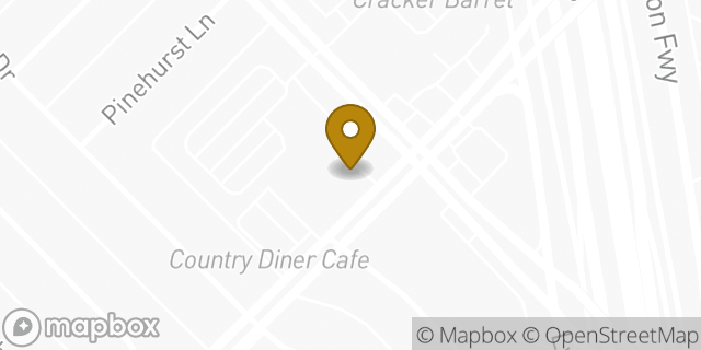 Map showing the location of Amazon Locker - Colombina in Mesquite, TX 75150