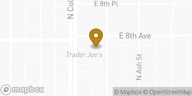 Map showing the location of 7-Eleven in Denver, CO 80220