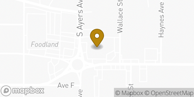 Map showing the location of Amazon Locker - Uthman in FORT WORTH, TX 76105