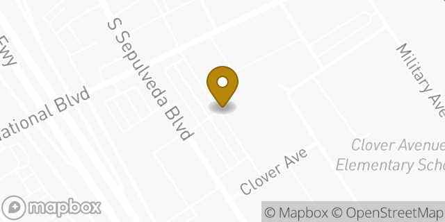 Map showing the location of CVS Pharmacy in Los Angeles, CA 90034