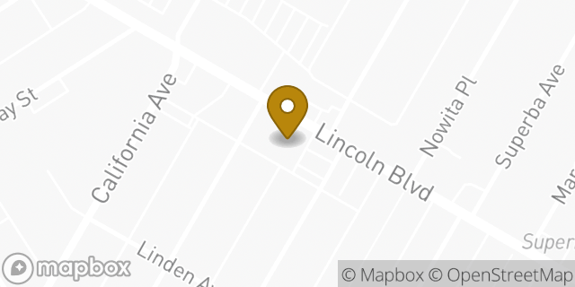 Map showing the location of Staples in Venice, CA 90291
