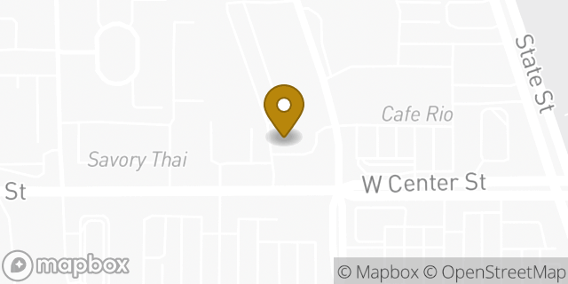 Map showing the location of Amazon Locker - Stove in Orem, UT 84057