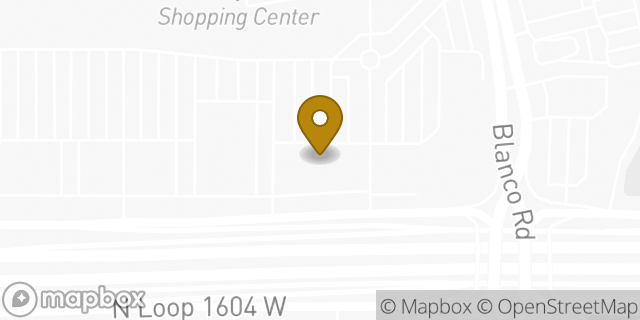 Map showing the location of Baskin-Robbins in San Antonio, TX 78258