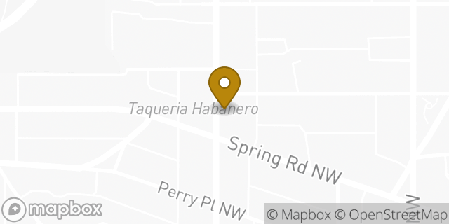 Map showing the location of Amazon Locker - Bhupesh in Washington, DC 20010