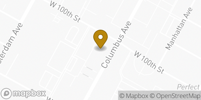 Map showing the location of Columbus Avenue KinderCare in New York, NY 10025