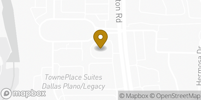 Map showing the location of Amazon Locker - Bessie in Plano, TX 75024