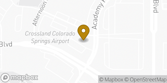 Map showing the location of Amazon Locker - Ikebana in Colorado Springs, CO 80910