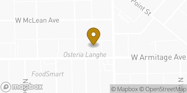 Map showing the location of Buffalo Wild Wings in Chicago, IL 60647
