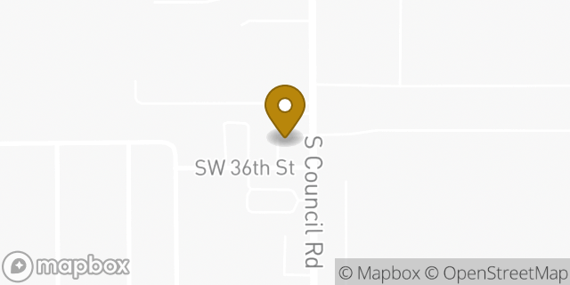 Map showing the location of 7-Eleven in Oklahoma City, OK 73179