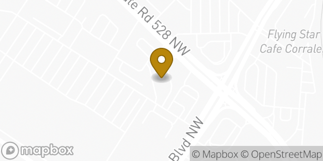 Map showing the location of Bank of America in Albuquerque, NM 87114