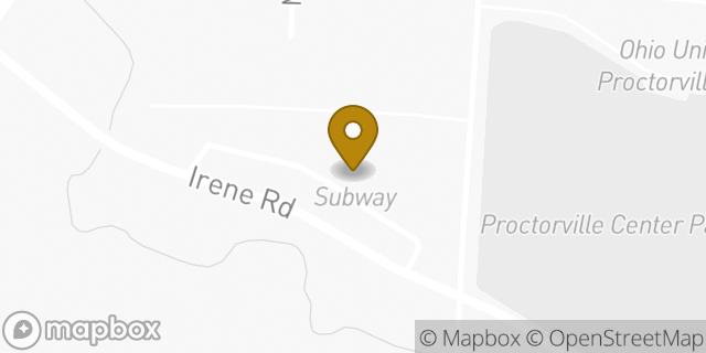Map showing the location of Subway in Proctorville, OH 45669
