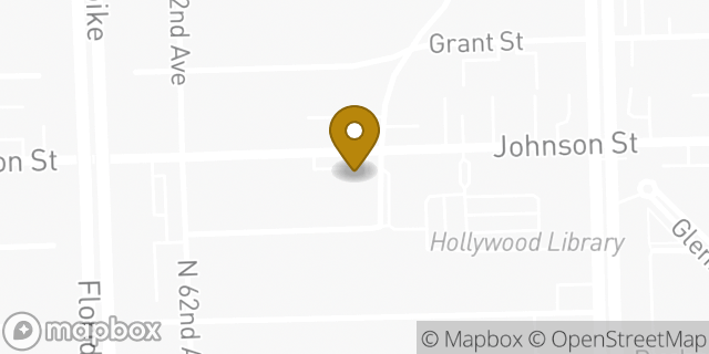 Map showing the location of Amazon Locker - Roses in Hollywood, FL 33024