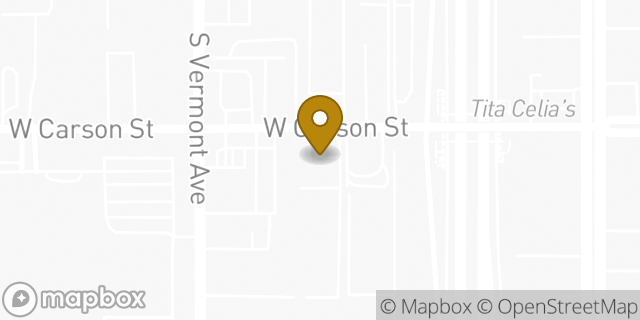 Map showing the location of Subway in Torrance, CA 90502