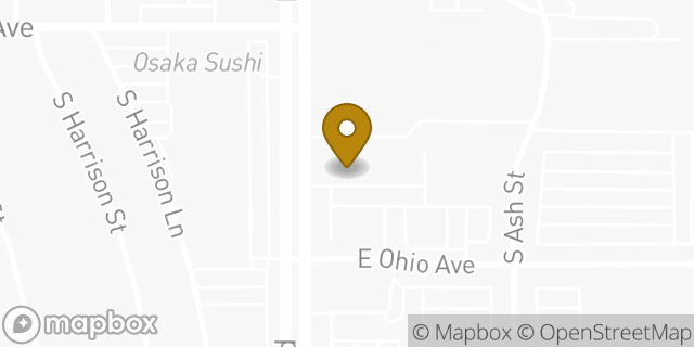 Map showing the location of Buffalo Wild Wings in Glendale, CO 80246