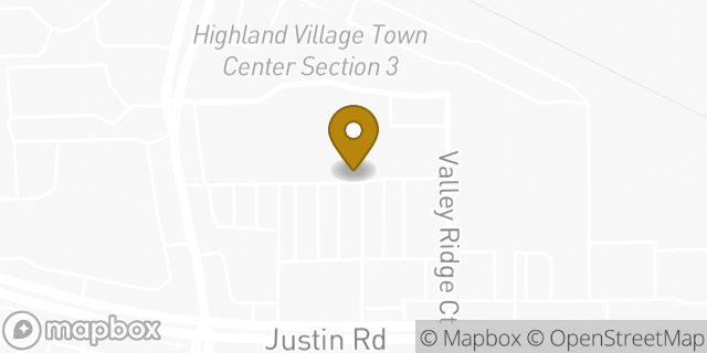 Map showing the location of Planet Fitness in Highland Village, TX 75077