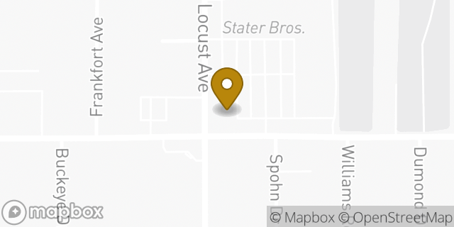 Map showing the location of McDonald's in Fontana, CA 92335