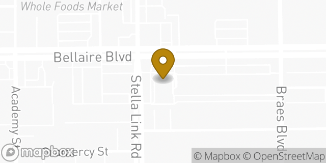 Map showing the location of CVS Pharmacy in Houston, TX 77025